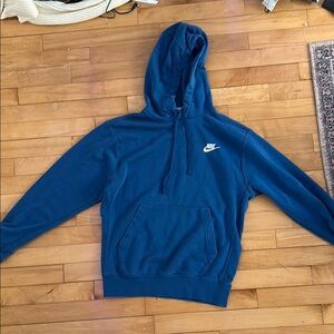 Nike Blue Pullover Sweater with Swoosh Logo